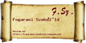 Fogarasi Szebáld névjegykártya